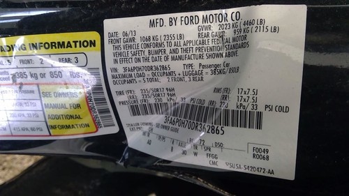 Chassis ECM Multifunction Left Hand Dash Fits 13 FUSION 1663751 - Picture 7 of 24