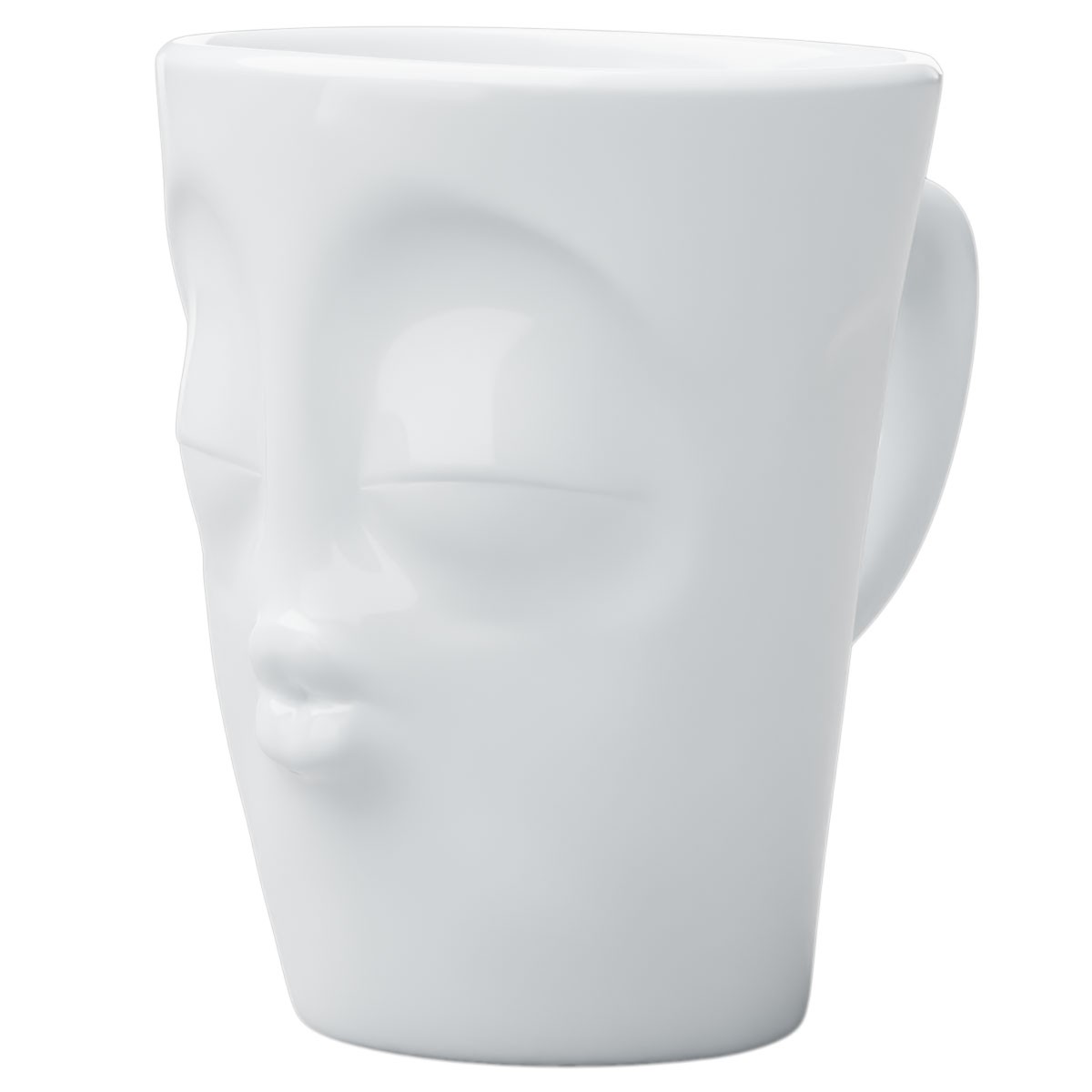 Tasse en porcelaine bisous bol humeur design visage 3D Tassen