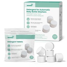 GROWNSY Bottle Washer Detergent Tablets, 130 1 Count Pack of 130 , White