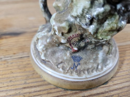 VINTAGE CAPODIMONTE STIL PORZELLAN VOGEL FIGUR CREAZIONE CEDRASCHI - 11 CM - Bild 8 von 14