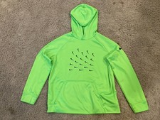 Nike Boy's Green Therma-Fit Graphic Training Hoodie Pullovers Size XL