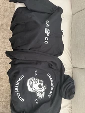 Grandpa Ape Country Club Men's Hoodie - Black XL