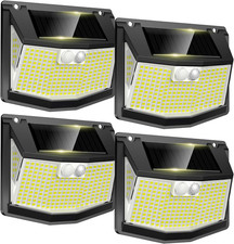 248LED Solar Powered PIR Motion Sensor Light Outdoor Garden Security Wall Lights