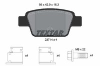 Textar Textar BremsbelÄGe Hinten Alfa Romeo Mito + Fiat Bravo Multipla Stilo + L