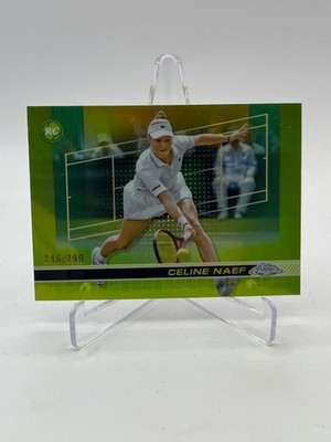 2024 TOPPS CHROME TENNIS CELINE NAEF RC LIME GREEN REFRACTOR #D 246/299 SP