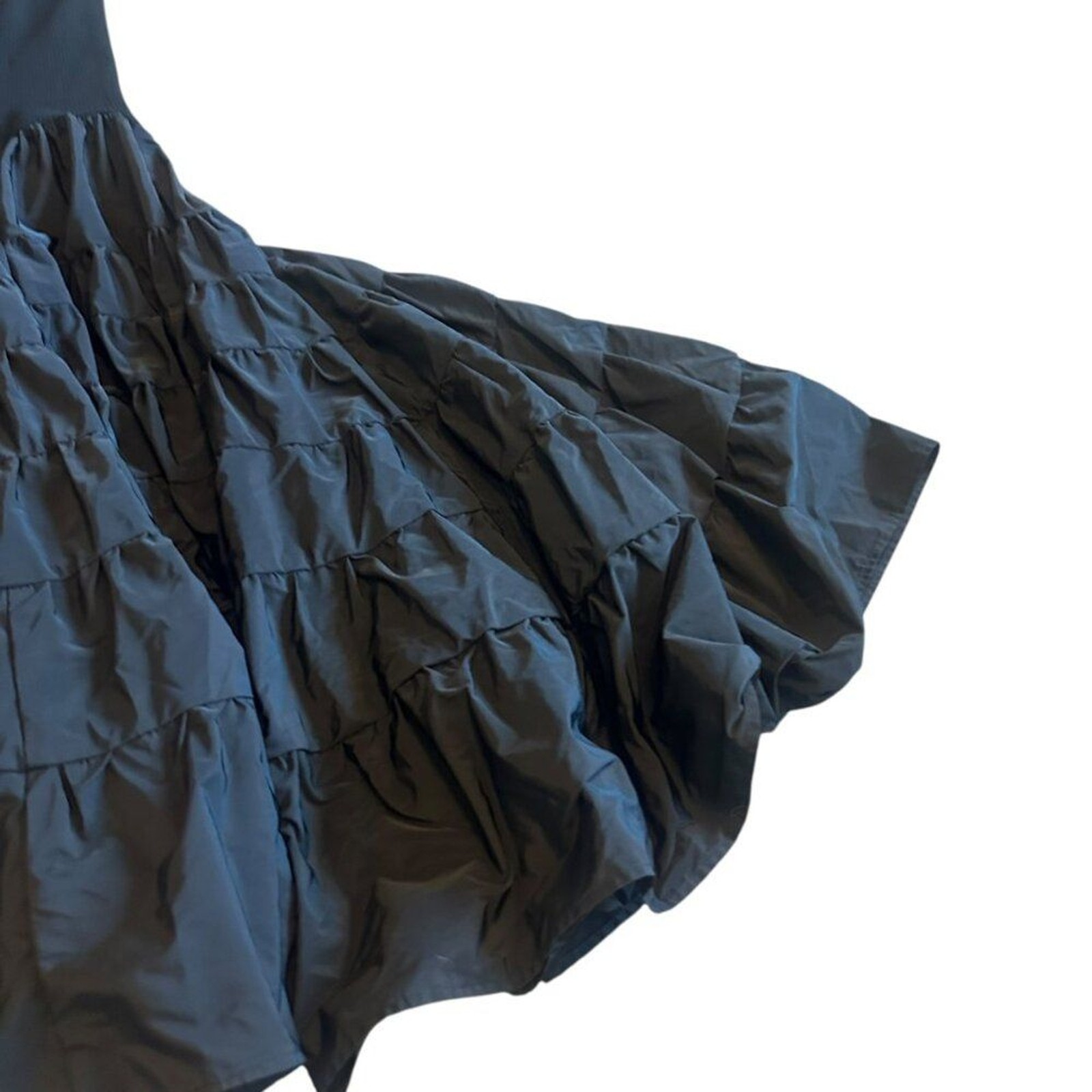 Meimeij Black Sleeveless Fit N Flare Dress Full Skirt Scoop Neck Size 40 Large