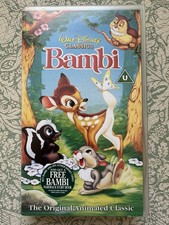 Bambi VHS Disney Classic Video Tape