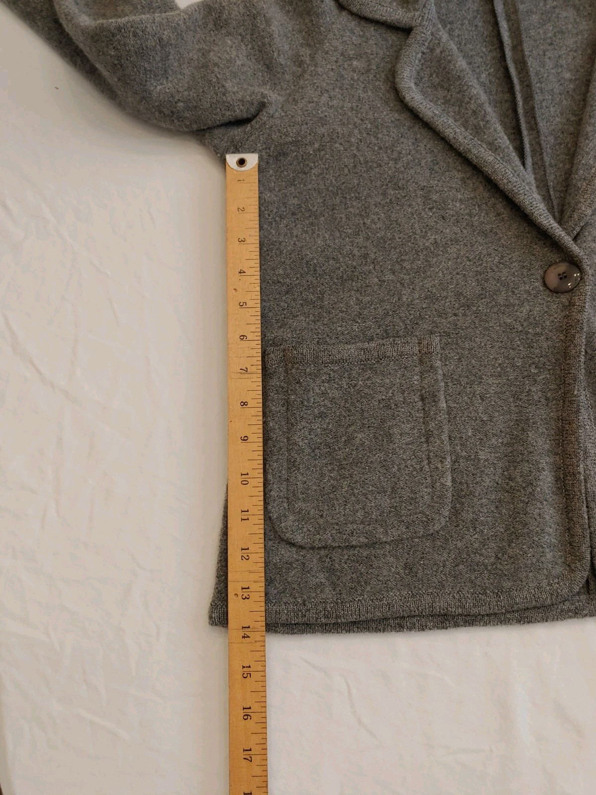 Pendleton Petites Sz Medium Gray Wool Cardigan Bl… - image 10