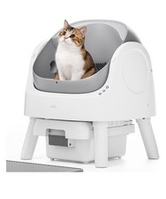 Petpivot Autoscooper 11 Cat Self Cleaning Litter Box White And Gray