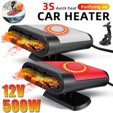 12V DC Car Heater Portable Electric Heating Fan Defogger Defroster Demister US