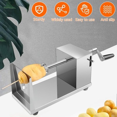 Edelstahl Kartoffelschneider Kartoffel Fruit Gemüse Chips Slicer Spiralschneider