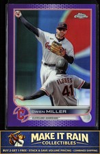 Owen Miller 2022 Topps Chrome Update Purple Refractor #USC52 Cleveland Guardians