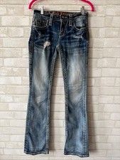 Buckle Rock Revival Women's Evie Low Rise Boot Jeans Size 24 NWOT