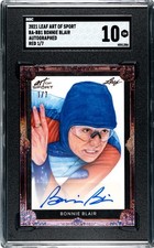 2021 Leaf Art Of Sport Bonnie Blair SGC 10 Auto Autograph Red /7