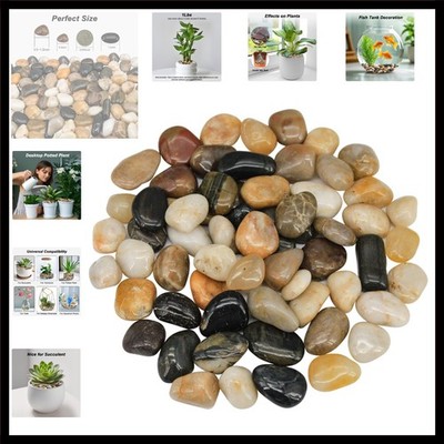 River Rocks, Decorative Ornamental Pebbles,Garden Landscaping Stones,Gravel F...