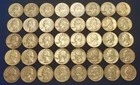 Lot of 40 ($10 face) *Circulated* 90% Silver Washington Quarters all pre 1965