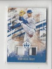 2019 Diamond Kings DK Materials Holo Silver Sean Reid-Foley JERSEY Blue Jays /99