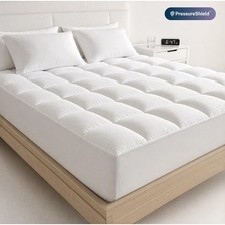 WestMonth 1000GSM Extra Thick Mattress Topper Twin 39x75 White WM-TOPPER-1000G