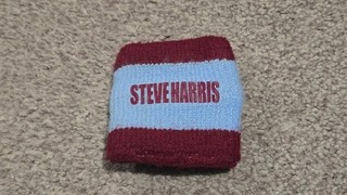 Iron Maiden Steve Harris Wristband Sweatband stage used