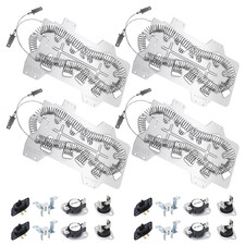 4 Pack DC47-00019A Dryer Heating Element with DC47-00018A DC96-00887A