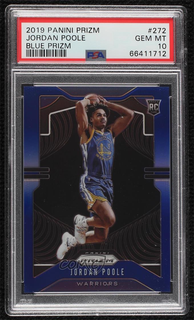 2019-20 Panini Prizm Rookie Blue 88/199 Jordan Poole #272 PSA 10 GEM MT z0q
