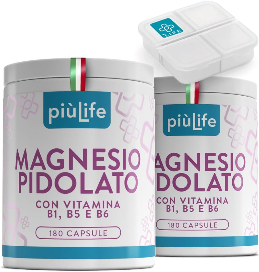 PiùLife Magnesio Pidolato con Vitamine B | Benessere Donna e Famiglia