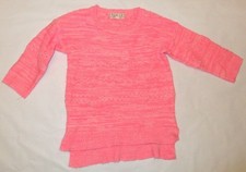 Pink Republic Girls Pink Acrylic Sweater Top Fall Winter Shirt Size 7-8