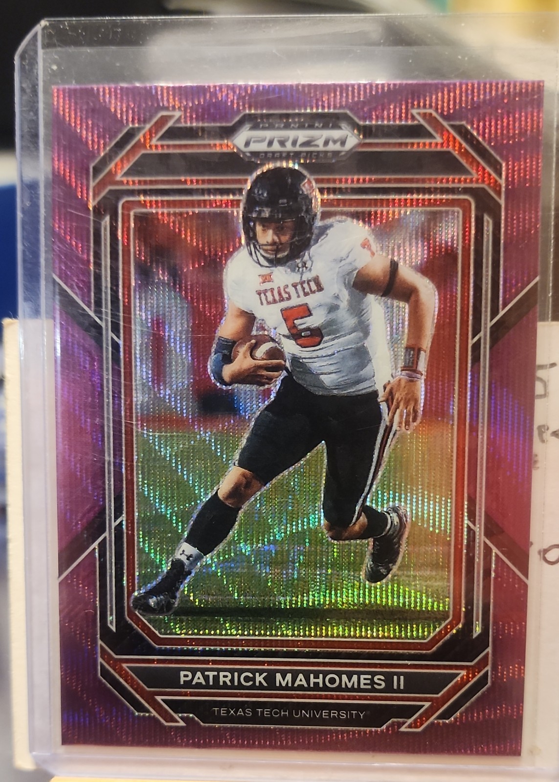 2023 Panini Prizm Draft Picks - Patrick Mahomes II #81 Purple Wave Prizm