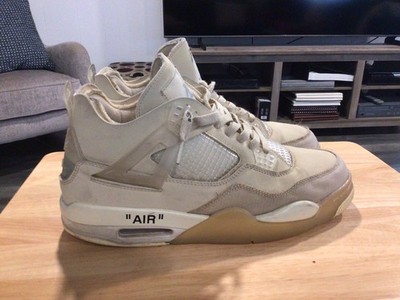 Off-White x Nike Air Jordan 4 Sail Sneakers CV9388-100