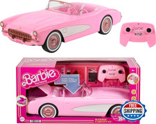 Barbie Hot Wheels RC Corvette The Movie, Full-Function Remote Control Car 2 Doll