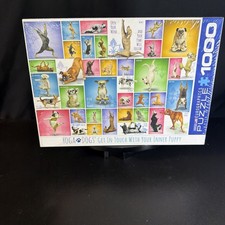 Puzzle 1000 Piece NEW YOGA DOGS Eurographics Jigsaw Puzzle In touch Inner Puppy