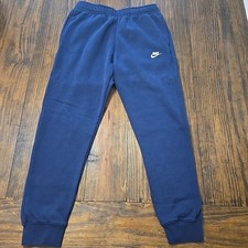 Men's NIKE Essential Fleece Joggers Pants Navy BV2671 410 , Size Medium