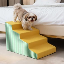 3/4/5 Steps Dog Ramp Steps For Bed Sofa Car Pet Stairs for Puppies & Senior Pets