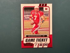 2021 Contenders Draft Ben Roethlisberger #12 Red Foil Miami Redhawks