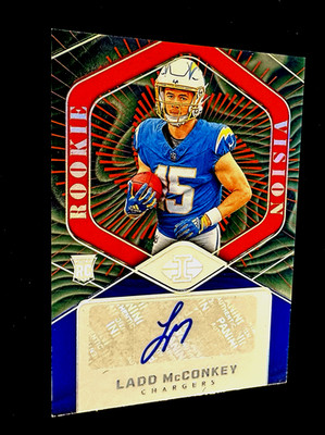 LADD MCCONKEY 2024 ILLUSIONS R VISION SSP RC AUTO TRPLE JERSEY#MATCH 15/15/15 RC