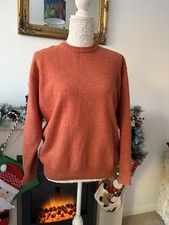 Vintage Valentino Jeans Burnt Orange Virgin Wool Sweater M/L Italy unisex w logo
