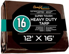 16 MIL Multi-Purpose Extra Heavy Duty Tarps - Car, Boat, Camping & General Pu...