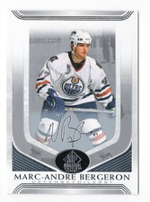 2020-21 UD SP Authentic Edition Legends Marc-Andre Bergeron Silver Scripts
