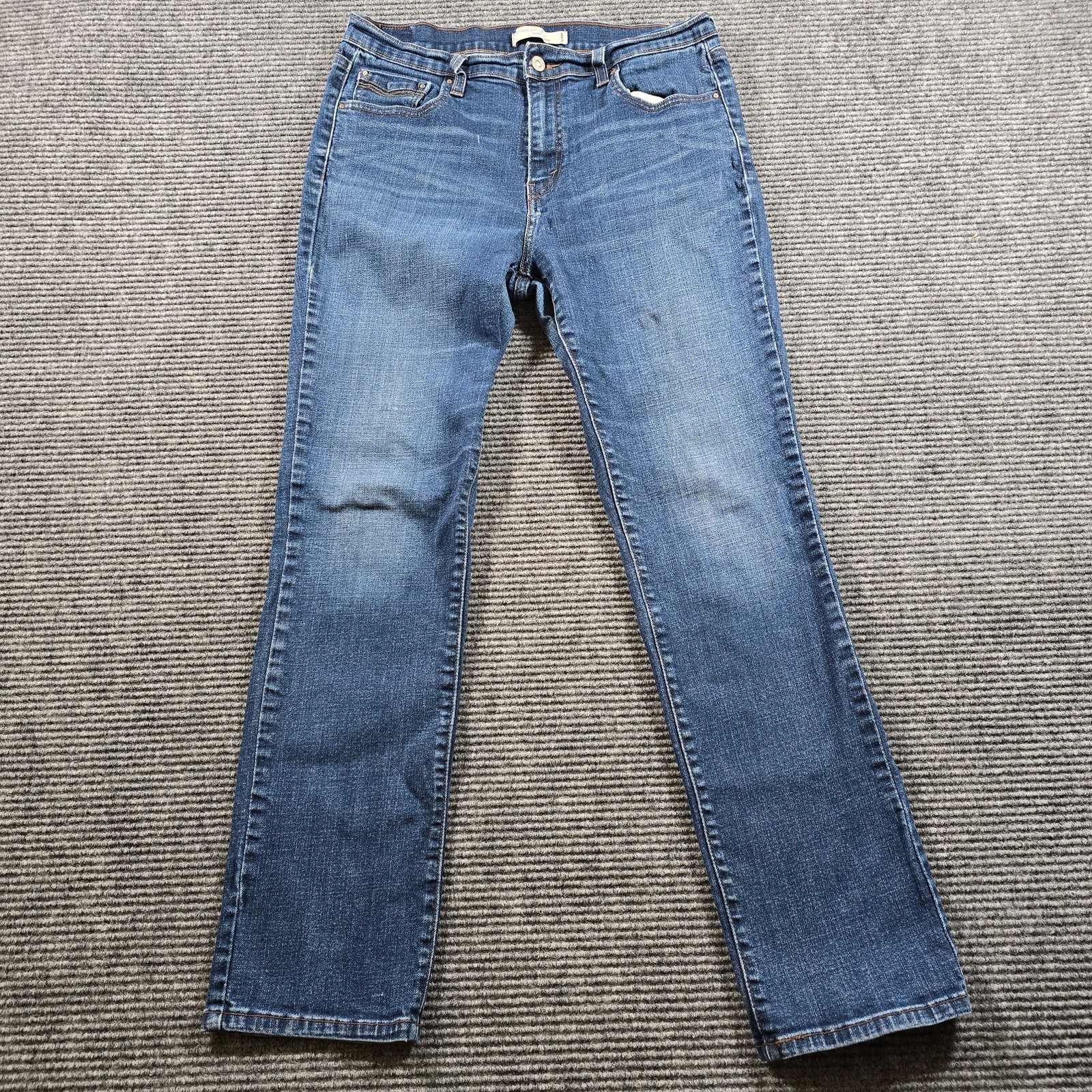 Levi’s 505 Jeans Women's 12M Blue Straight Leg Stretch