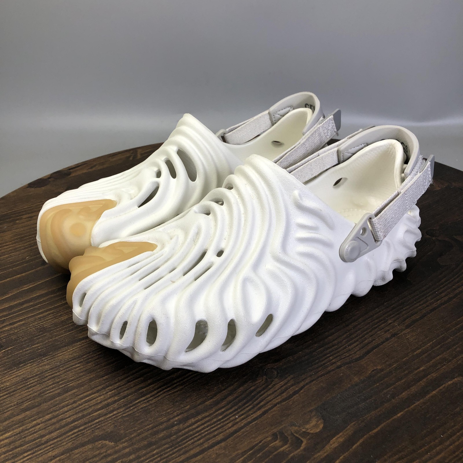 Crocs Salehe Bembury Pollex Clog Shoes Mens Size 9 White Casual Slip On Comfort