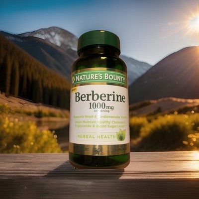 Nature s Bounty Berberine 1000mg 60 Capsules Heart Health NEW Exp 09/2026