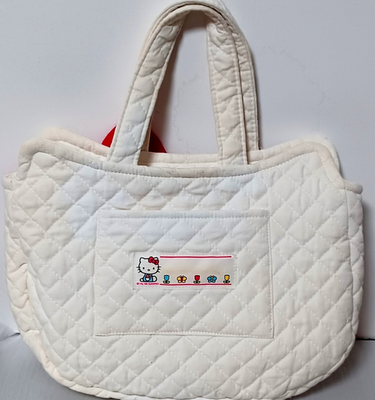 Hello Kitty Fluffy White Bag with Red Polka Dot Bow Hello Kitty | Bags | Hello Kitty Black And Red Accessories  main image 4