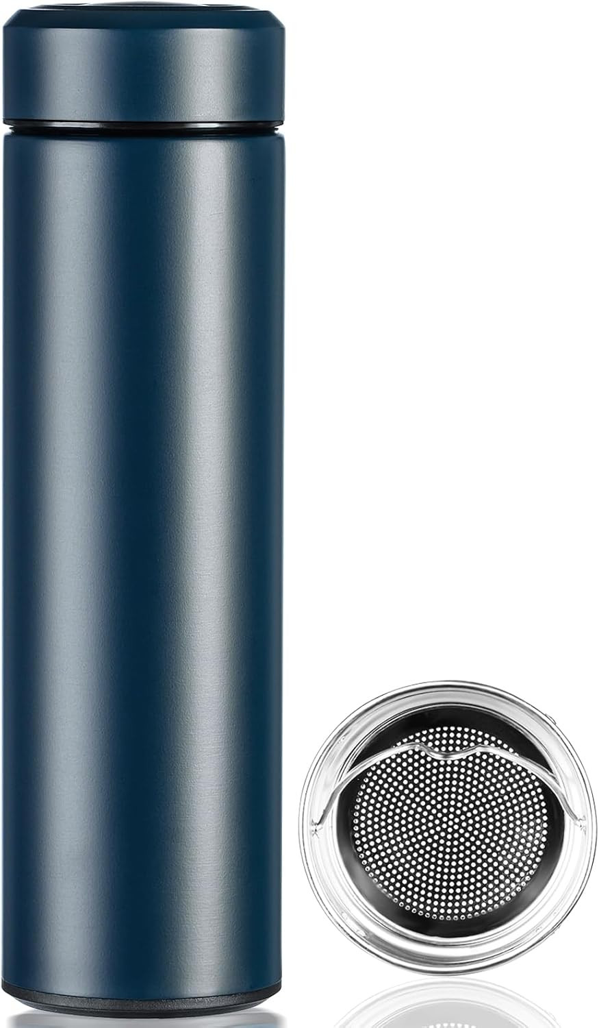 Insulated Water Bottle,15 Oz Stainless Steel Thermo, Double Wall Vacuum Water Bo