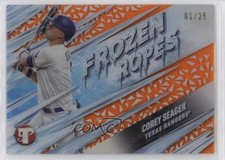 2024 Topps Pristine Frozen Ropes Orange 1/25 Corey Seager #FR-10 f3p