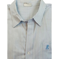 Disney Mickey Mouse Embroidered Striped Button Down Shirt XL Walt Disney World