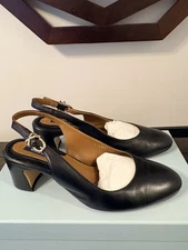 Margaux Cluny Slingback Black Napa Size 6 Pre-Owned- Offers Welcome