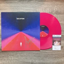 DJ Audien Autographed Escapism Pink Rare Vinyl Record LP Nate Rathbun Signed JSA