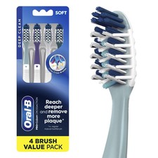 Toothbrush Oral B CrossAction All In One Soft Deep Plaque 4 Count Removal
