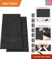 2 Pcs 36 X 60 Inch Oil Spill Mat for Under Car Driveway,Oil Leaks Absorbent O...
