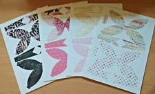 Craftwork Cards - 10 Paper Bows - More Than Words - Pink & Black - 6.5 x 7.5cm